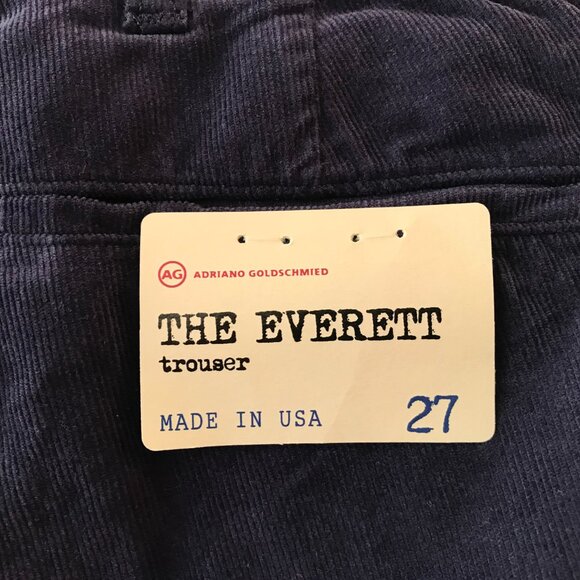 Anthropologie | AG The Everett Navy Corduroy Trousers 27 - Picture 7 of 12